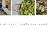 Pollo con curry verde y vegetales