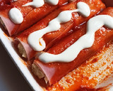 Foto del paso 4 de la receta: Canelones de jamón York con patata y emmental gratinado