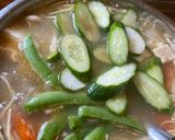 A picture of step 3 of Beef Noodle Soup with Seasonal Vegetables and Fresh Mushrooms.