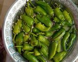 A picture of step 4 of Hyderabadi Mircho ka salan.