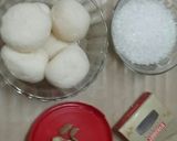 A picture of step 1 of Kaiser Rasmalai.