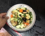 صورة لخطوة 2 من وصفة طبق رز مع صينية سمك بالخضار دايت