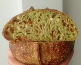 Foto langkah ke 27 dari resep Pandan Chili Flakes Cheese Sourdough Bread (Open Bake Method).