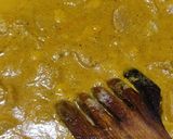 A picture of step 8 of Soya chunk gravy.