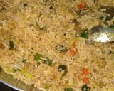 A picture of step 4 of Chinese fried rice.