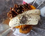 Foto del paso 1 de la receta: Smoothie bol durazno, banana y nuez