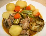 Foto del paso 4 de la receta: Patatas guisadas con costillas de cerdo y verduras