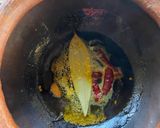 A picture of step 3 of Kosha Mangsho or Slow cooked mutton for Dol Purnima.