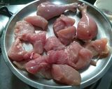 A picture of step 1 of Masala Chicken.