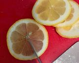 A picture of step 5 of Salmon Carappcio.
