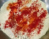 A picture of step 1 of Holi Special Kadhi Badi.