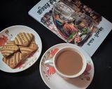A picture of step 3 of Jaggery milk tea.