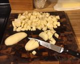 A picture of step 1 of Potato and Leek Soup.