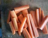Oven baked carrot strips with smooth mashed potatoes and homemade garlic tomato sauce recipe step 3 photo