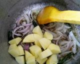 A picture of step 3 of Mix lentils with Arabic recipe and saucy Mutton boti.