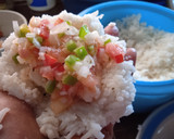 Foto del paso 4 de la receta: Bolas de arroz rellenas de camarón en horno freidora airfryer