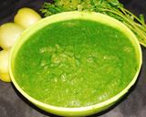 A picture of step 4 of Green tomato coriander chutney.