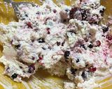 Keto erdei gyümölcsös túrós lusta asszony rétese recept fázis 2 fotója
