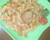A picture of step 6 of Vegetables corn pasta.