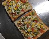 A picture of step 3 of Vegetable Toast.
