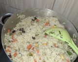 A picture of step 3 of Nigeria Fried rice 🍚 😋.