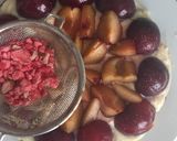 Une image de l'étape 11 de Tarte aux prunes et pralines roses avec une pâte façon sablé breton.
