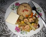 Foto del paso 5 de la receta: Camarones en primavera y arroz ala playa....🇸🇻