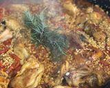 A picture of step 7 of Chicken and Rabbit Paella with Fresh Rosemary – Step-by-Step from Scratch!.