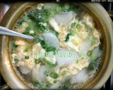 Foto langkah ke 3 dari resep Sup Lobak Telur.