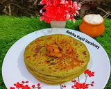 A picture of step 7 of Bathua Paratha.
