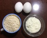 A picture of step 1 of Pan Poha Pizza.