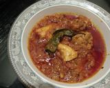 A picture of step 4 of Achari Chicken 😃😃.