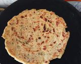 A picture of step 7 of Makke ka lachha paratha.
