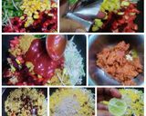 A picture of step 2 of Maggi Bhel.
