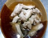 รูปขั้นตอนการทำที่ 4 ของ เกาเหลาตำลึงไก่สับ
