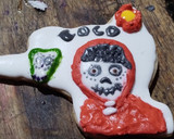 Foto del paso 8 de la receta: Galletitas de Halloween!! De masa de jengibre y decoración de glasé!!
