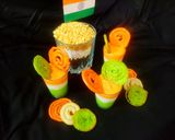 तिरंगा श्रीखंड वित्त तिरंगा जलेबी (Tiranga shrikhand with Tiranga jalebi recipe in Hindi) रेसिपी चरण 9 फोटो