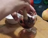 A picture of step 1 of Cherry mocktail.
