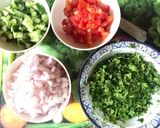A picture of step 1 of Tabbouleh Salad.
