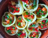 Zöldségfélével töltött paprika recept fázis 3 fotója