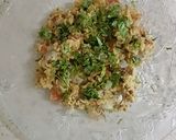 A picture of step 5 of Masala Scrambled Eggs.