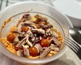 Foto del paso 2 de la receta: Tabulé de gazpacho 🍅 🫜 🍳 🐟