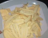 A picture of step 2 of Plantain chips by Ogechukwu Mbanugo.