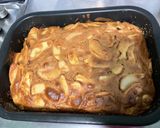 Une image de l'étape 9 de Gâteau bicouche croustillant fondant aux pommes et amandes.