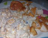 Foto del paso 4 de la receta: Pollo saborizado a la crema con cappellettinis de jamón y queso