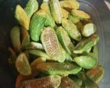 A picture of step 1 of Dahi parwal.