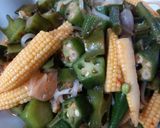 Foto langkah ke 8 dari resep Tumis Kecipir Okra.