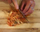 A picture of step 1 of Spicy Ahi Poke Bombs.