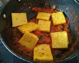 A picture of step 7 of Besan tikka masala.