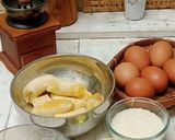 Foto langkah ke 1 dari resep Bolu Kukus Pisang Coklat No Mixer.